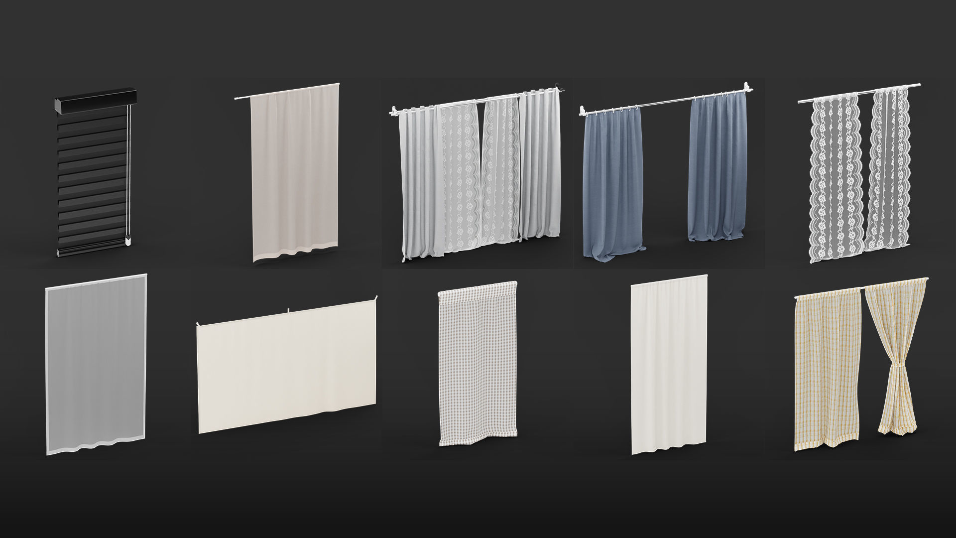 Mega Pack 10 000 furniture Models Cycles And Eevee 3D model_28