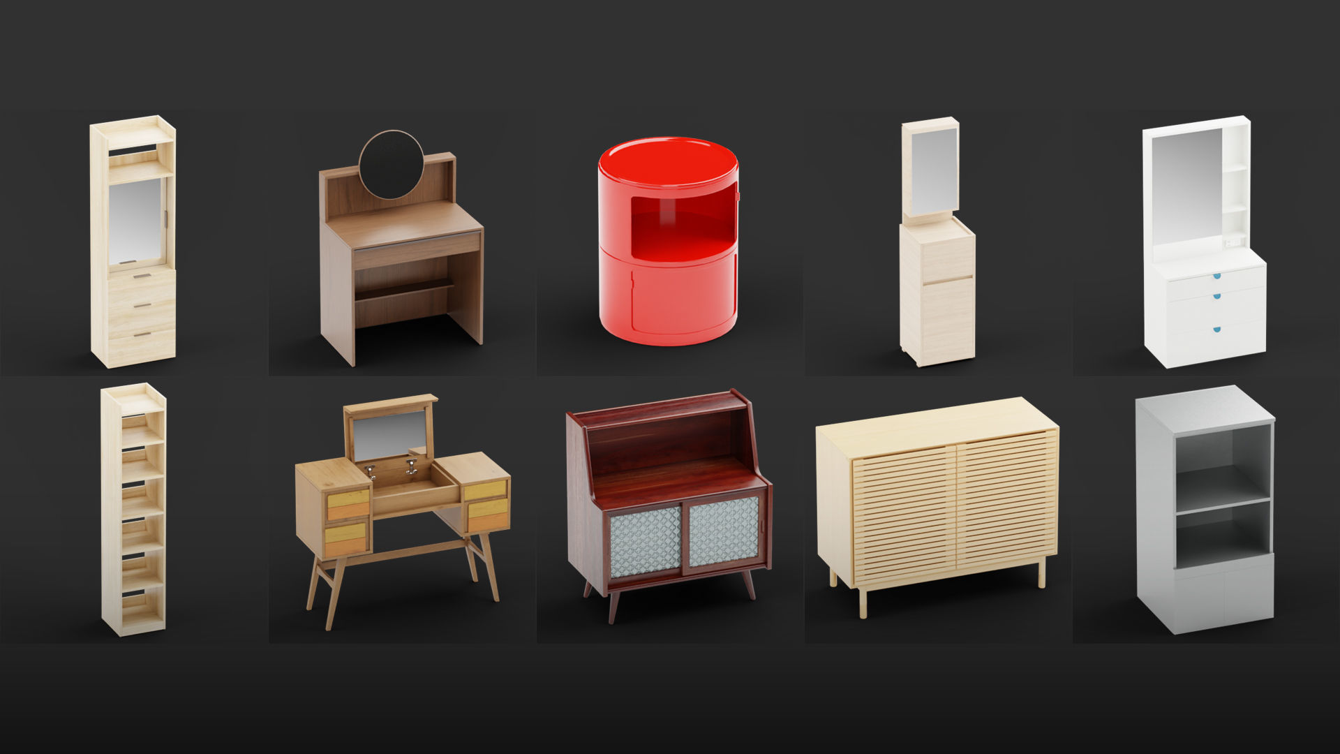 Mega Pack 10 000 furniture Models Cycles And Eevee 3D model_69