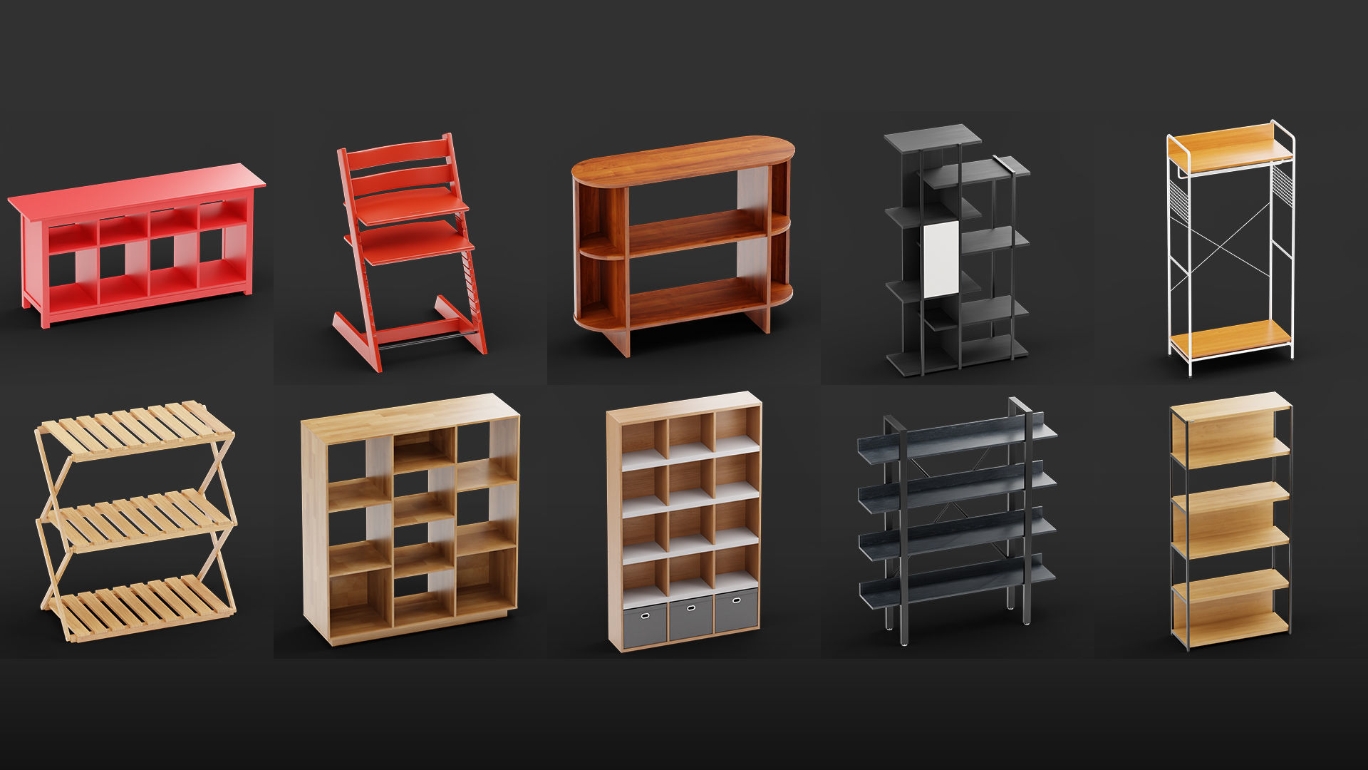 Mega Pack 10 000 furniture Models Cycles And Eevee 3D model_36
