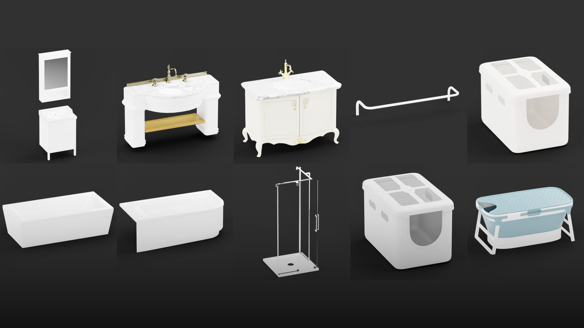 Mega Pack 10 000 furniture Models Cycles And Eevee 3D model_53