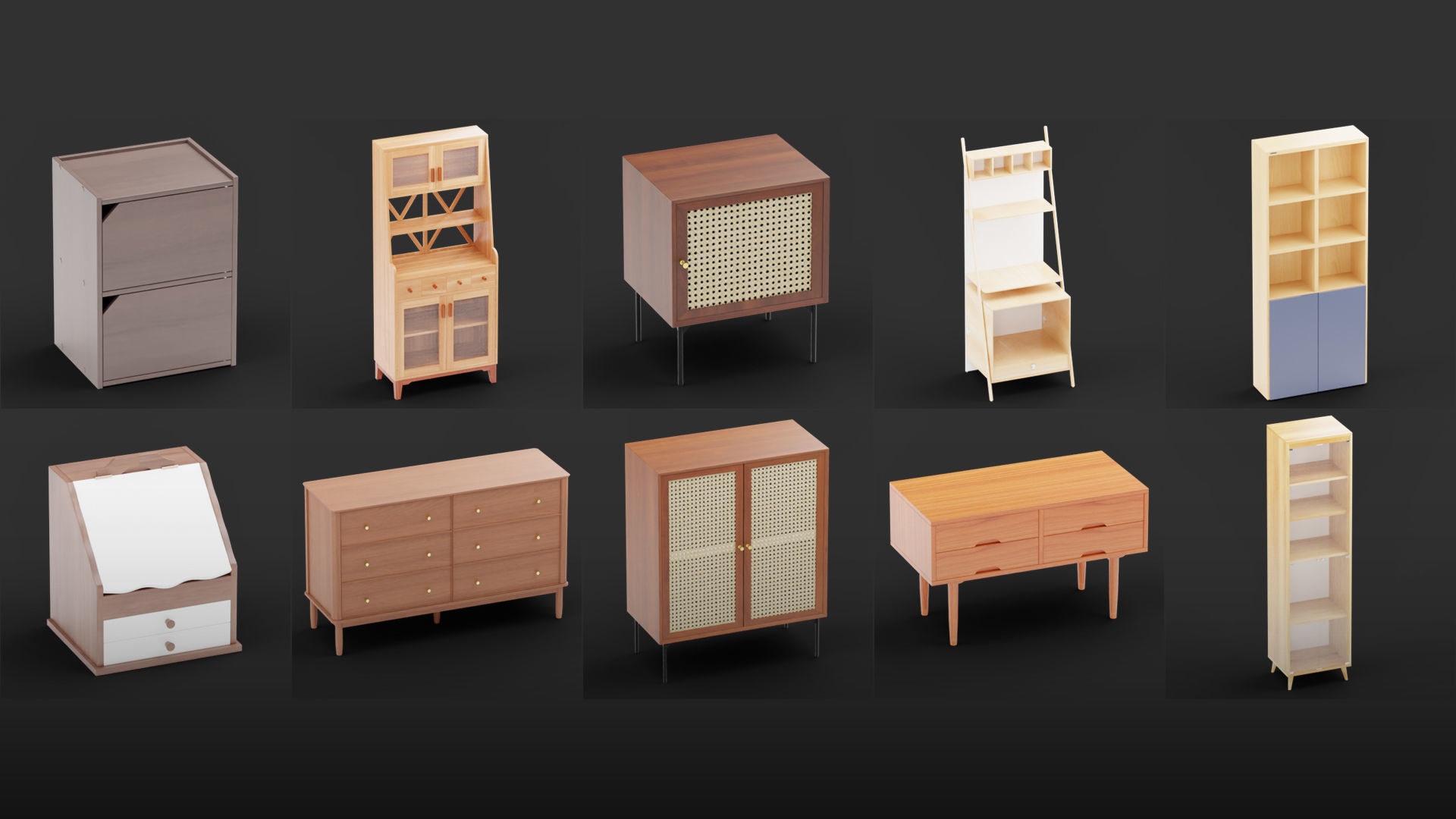Mega Pack 10 000 furniture Models Cycles And Eevee 3D model_70