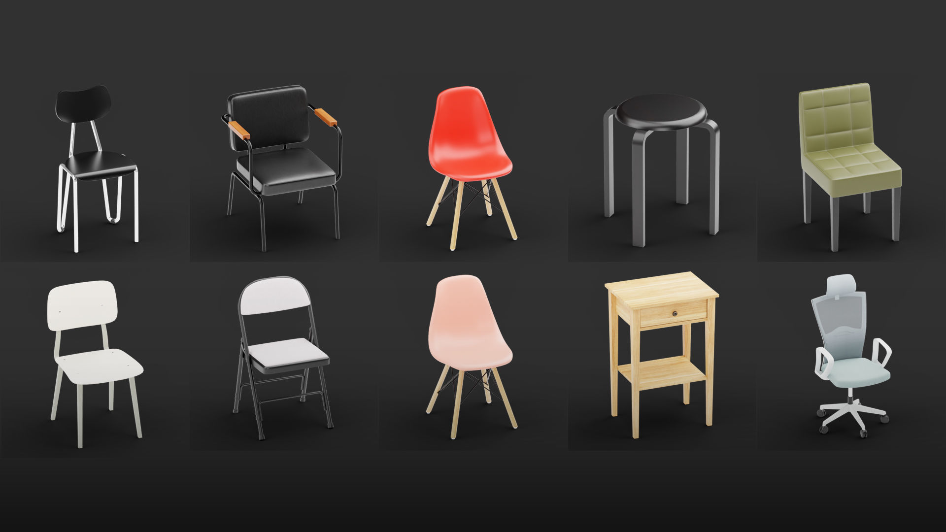 Mega Pack 10 000 furniture Models Cycles And Eevee 3D model_42