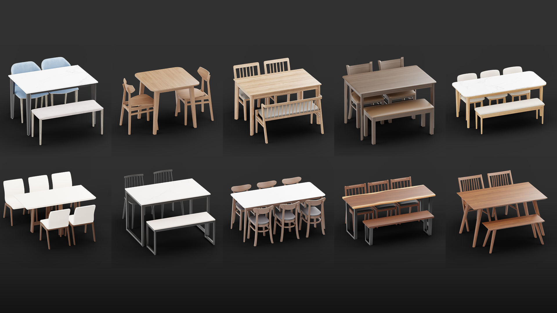 Mega Pack 10 000 furniture Models Cycles And Eevee 3D model_33