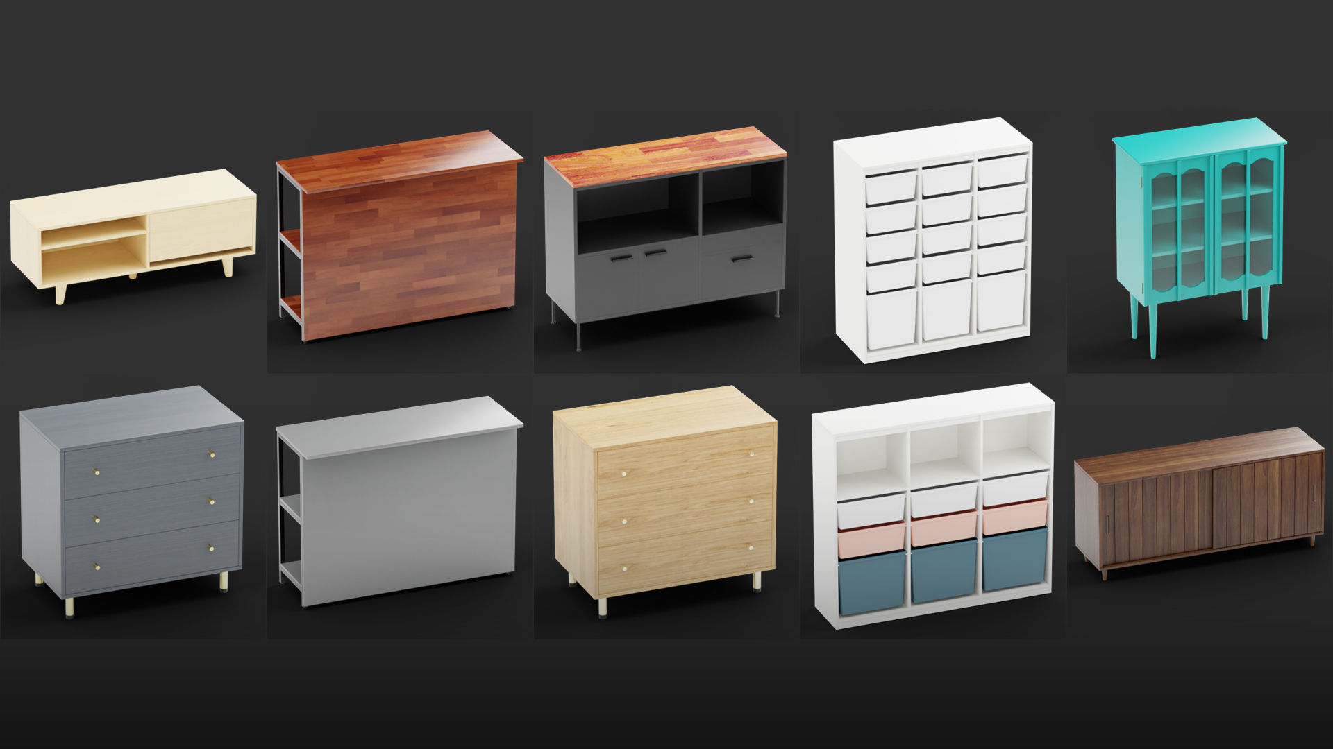 Mega Pack 10 000 furniture Models Cycles And Eevee 3D model_71