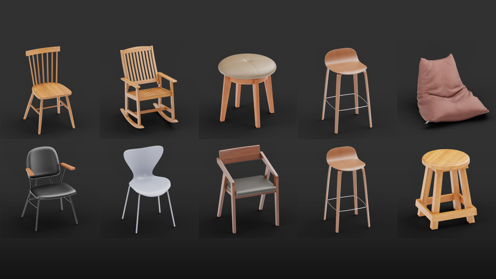 Mega Pack 10 000 furniture Models Cycles And Eevee 3D model_52