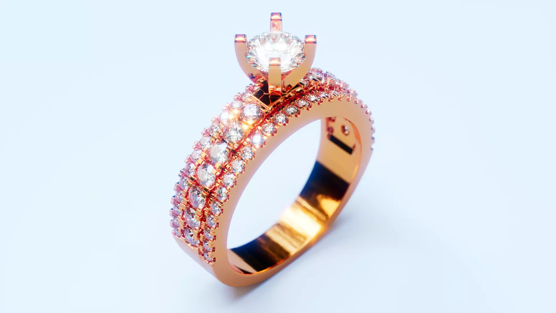 Engagement Ring 55 3D print model