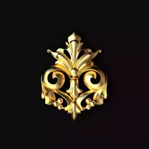 Central decor ornament for furniture