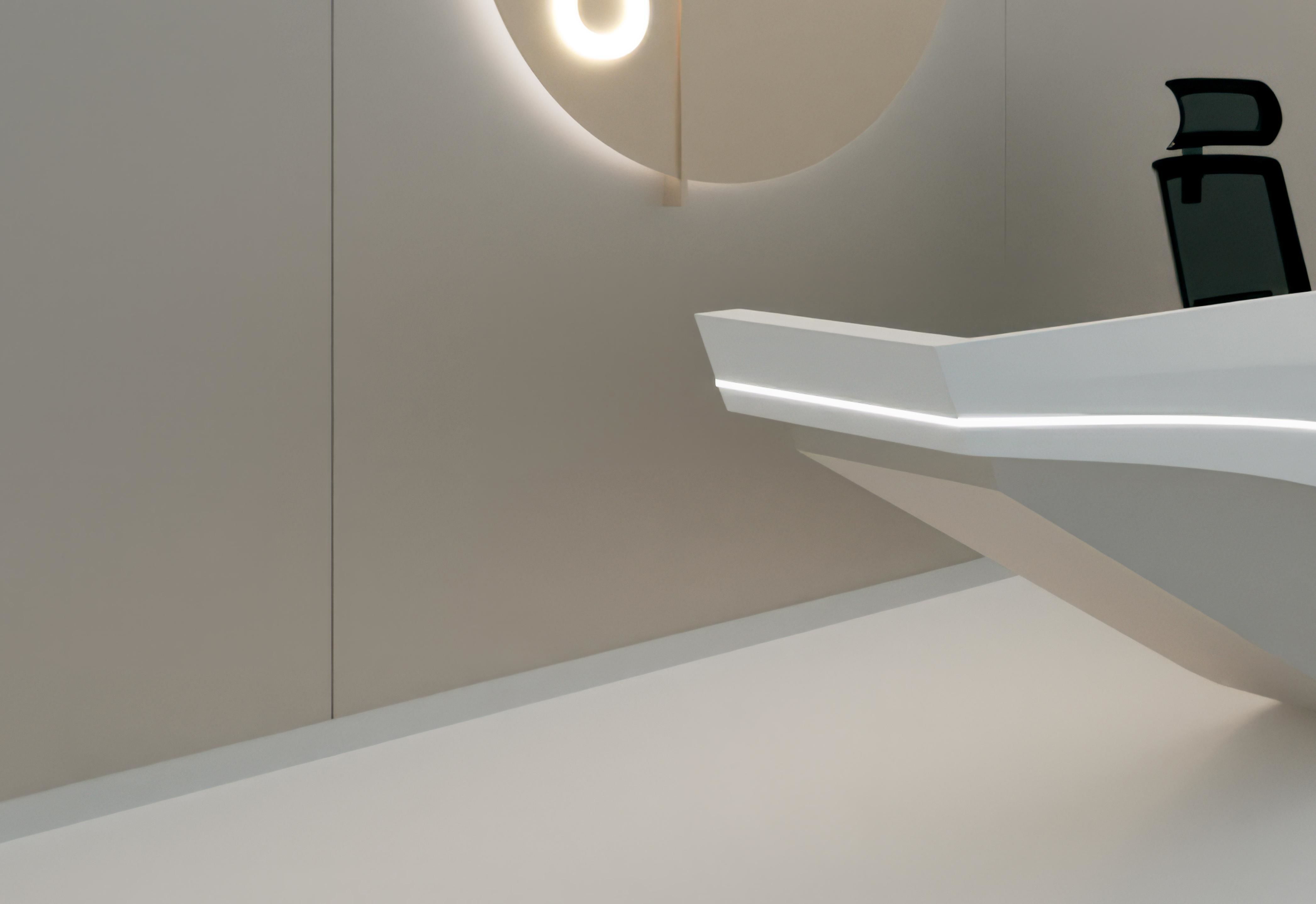 Front Modern Office Company 3D model_3