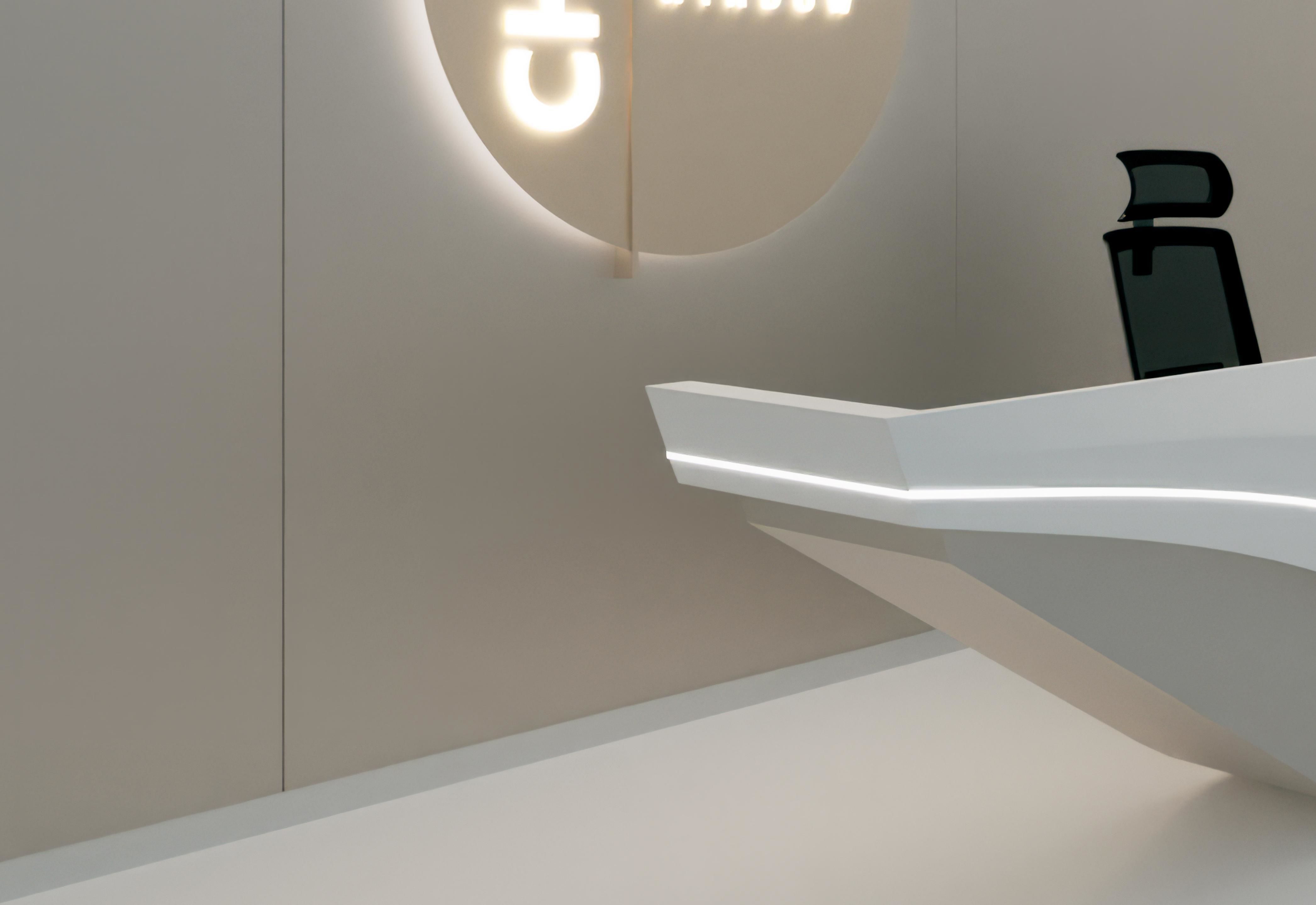 Front Modern Office Company 3D model_4