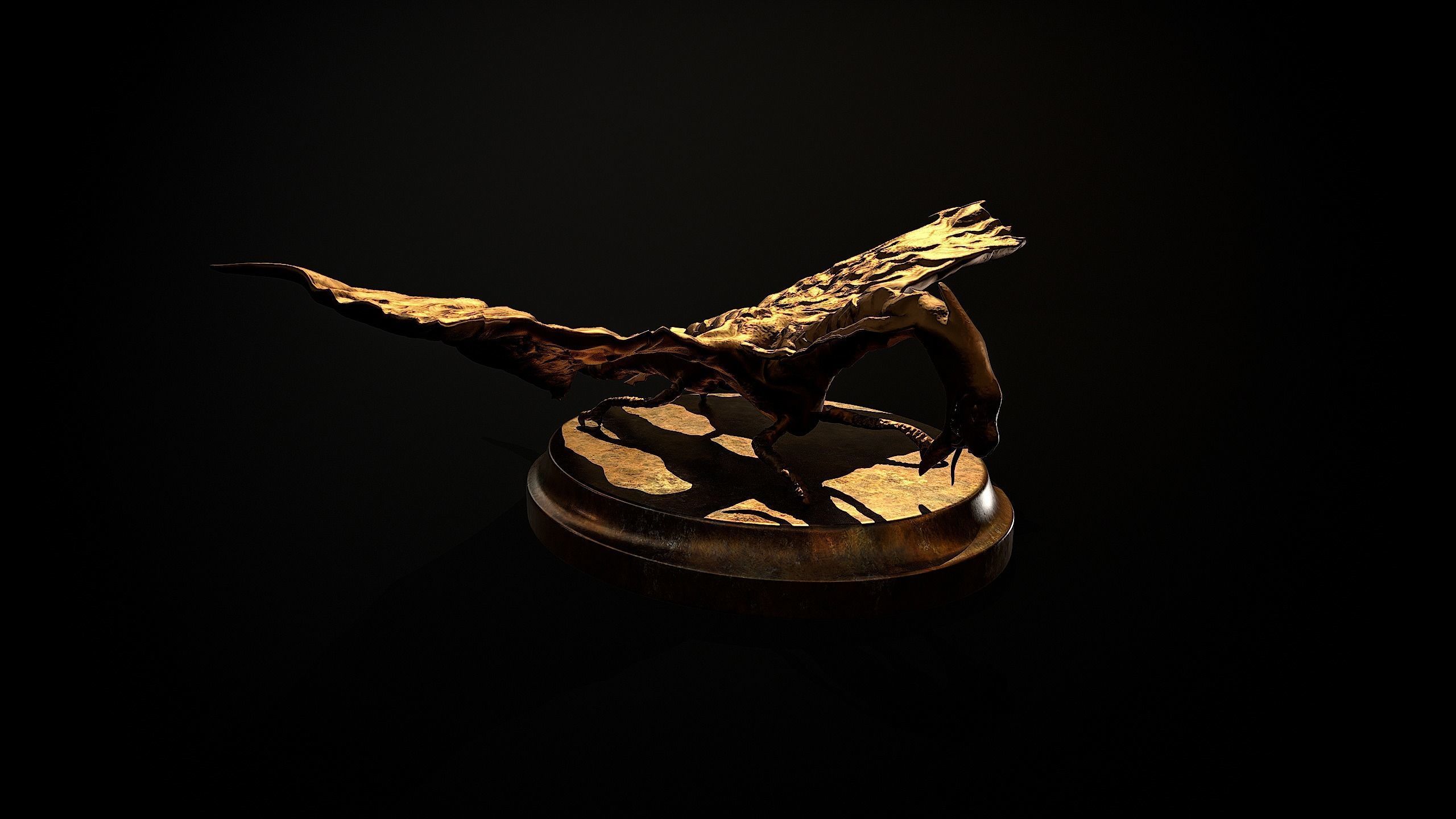 Dragon Statue 3d Print Model 3D print model_3