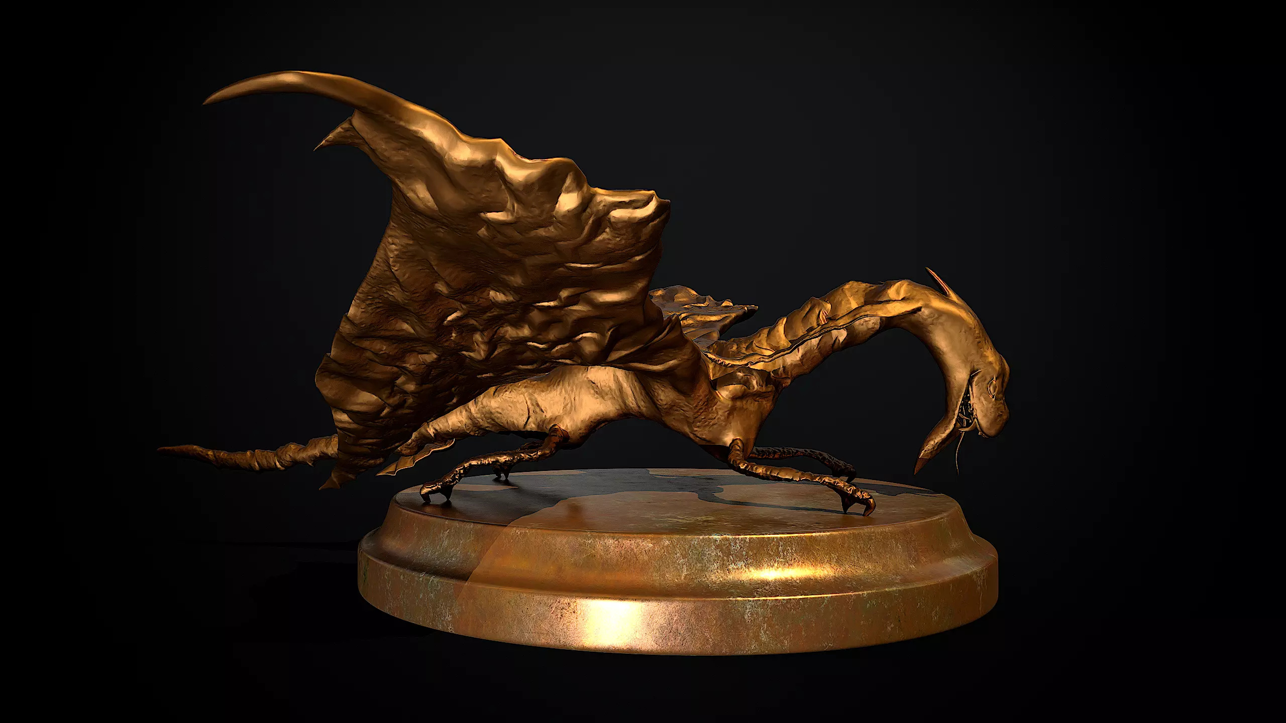 Dragon Statue 3d Print Model 3D print model_0