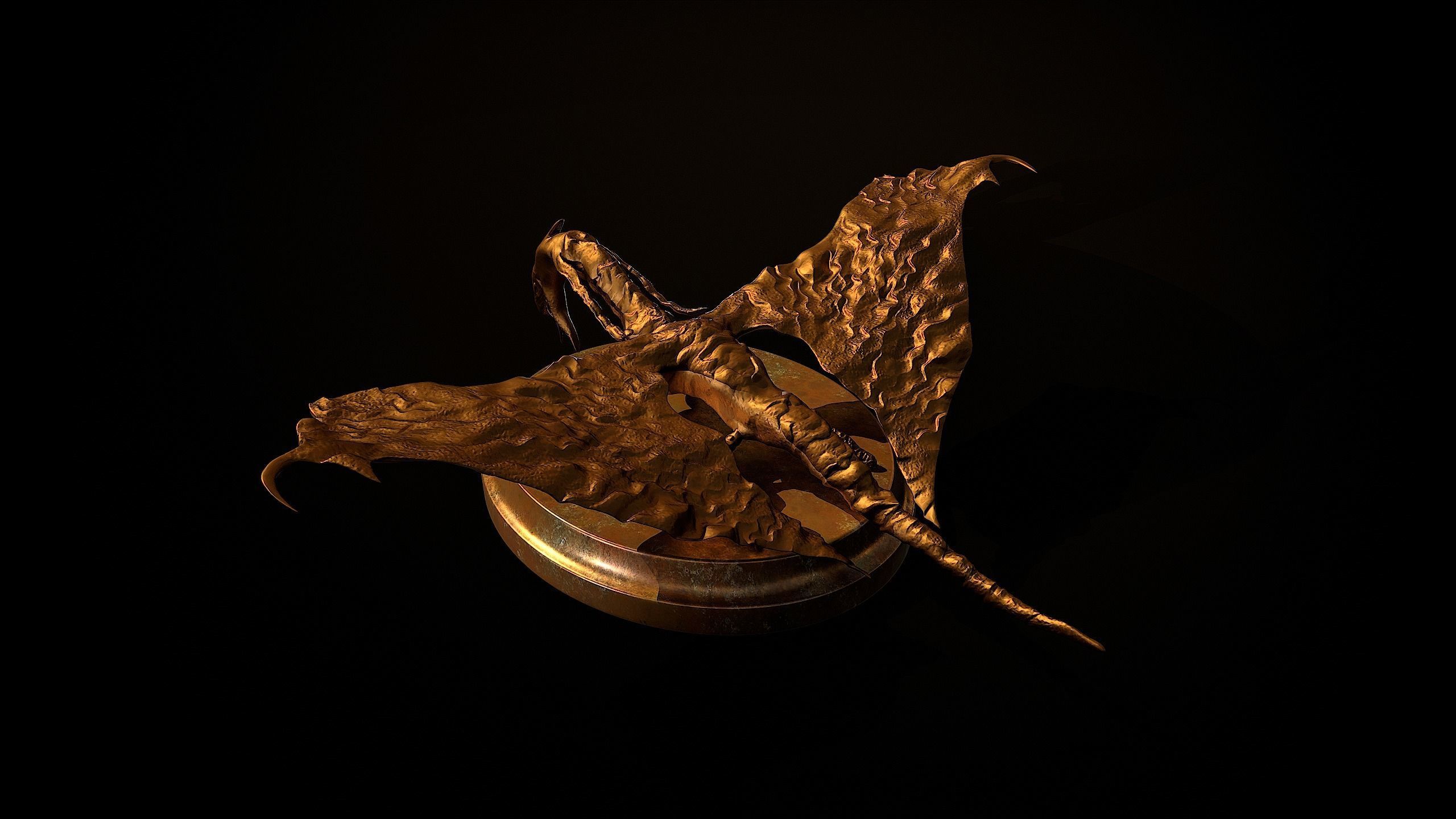 Dragon Statue 3d Print Model 3D print model_8