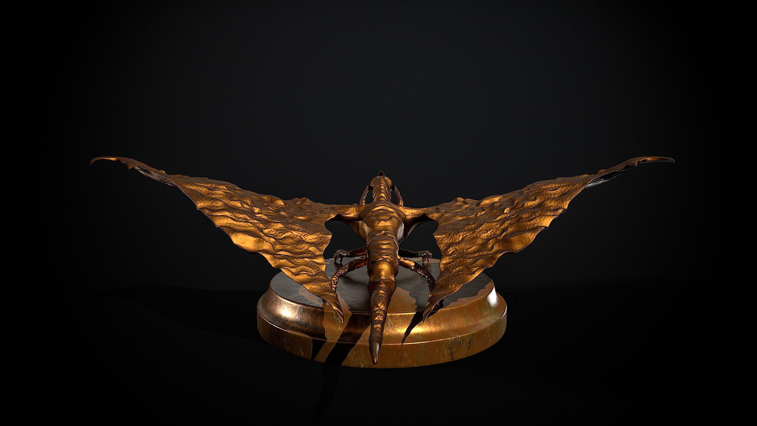 Dragon Statue 3d Print Model 3D print model_10