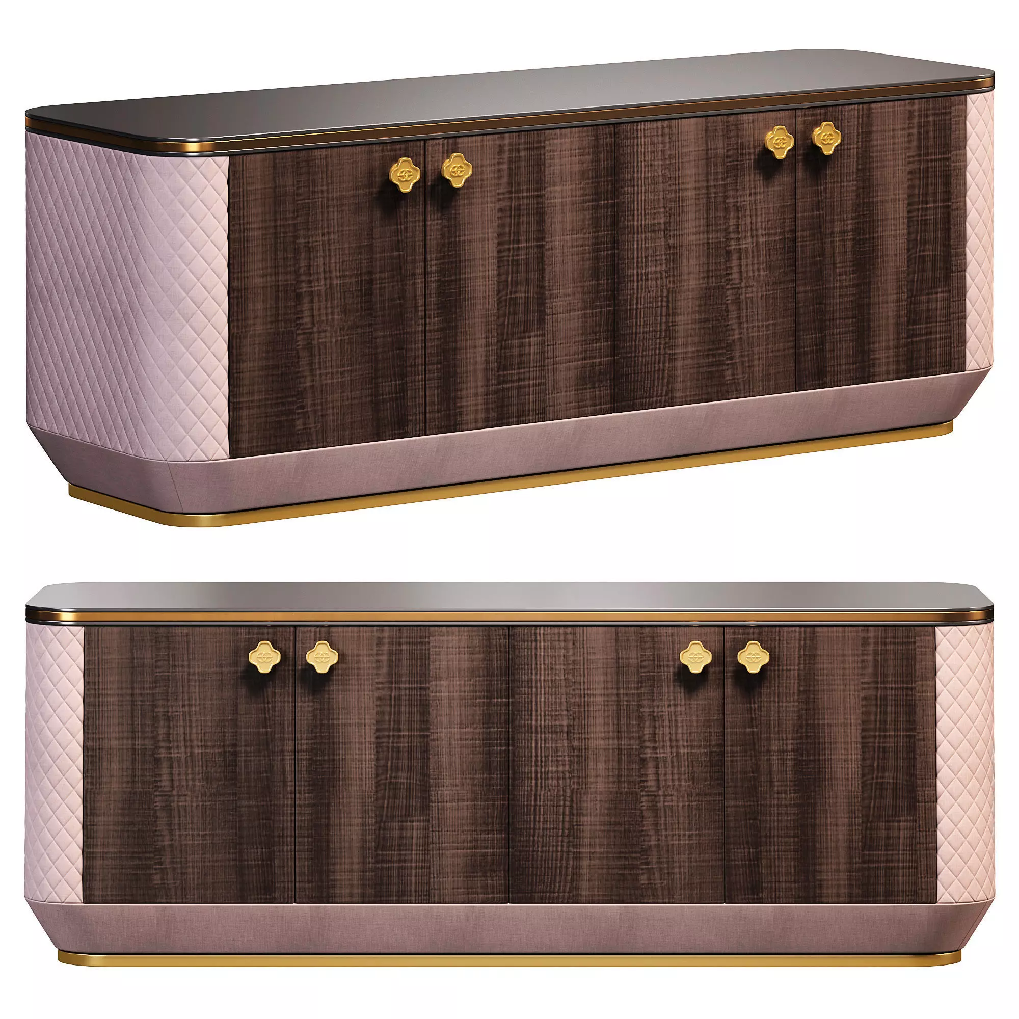 Botega Gold Console by Elvemobilya 3D model