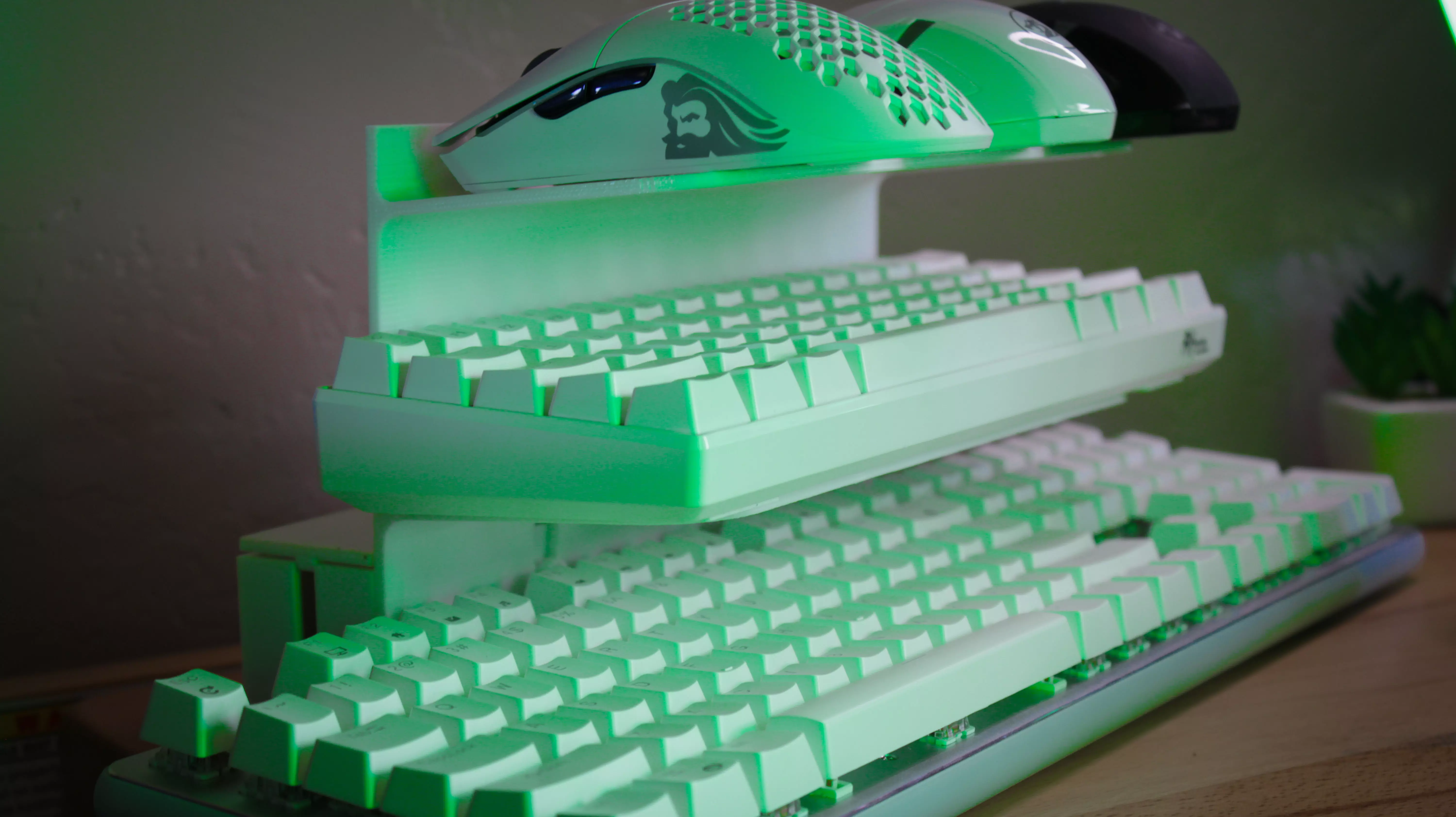 Keyboard and Mouse Desk Stand 3D print model_0