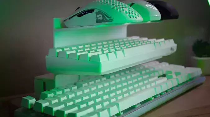Keyboard and Mouse Desk Stand 3D print model