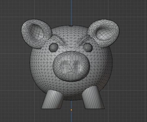 ANGRY LITTLE PIG - 3D MODEL Low-poly 3D model_6