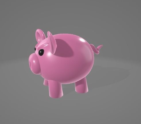 ANGRY LITTLE PIG - 3D MODEL Low-poly 3D model_2