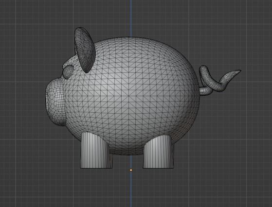 ANGRY LITTLE PIG - 3D MODEL Low-poly 3D model_5