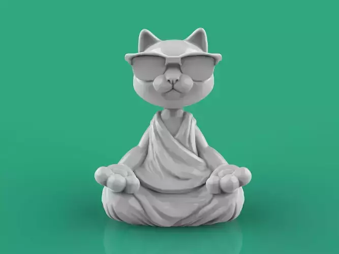 cat yoga 3d print 3D print model
