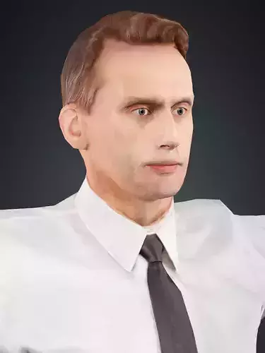 Rigged Blender Man-F 3D Model 3D model