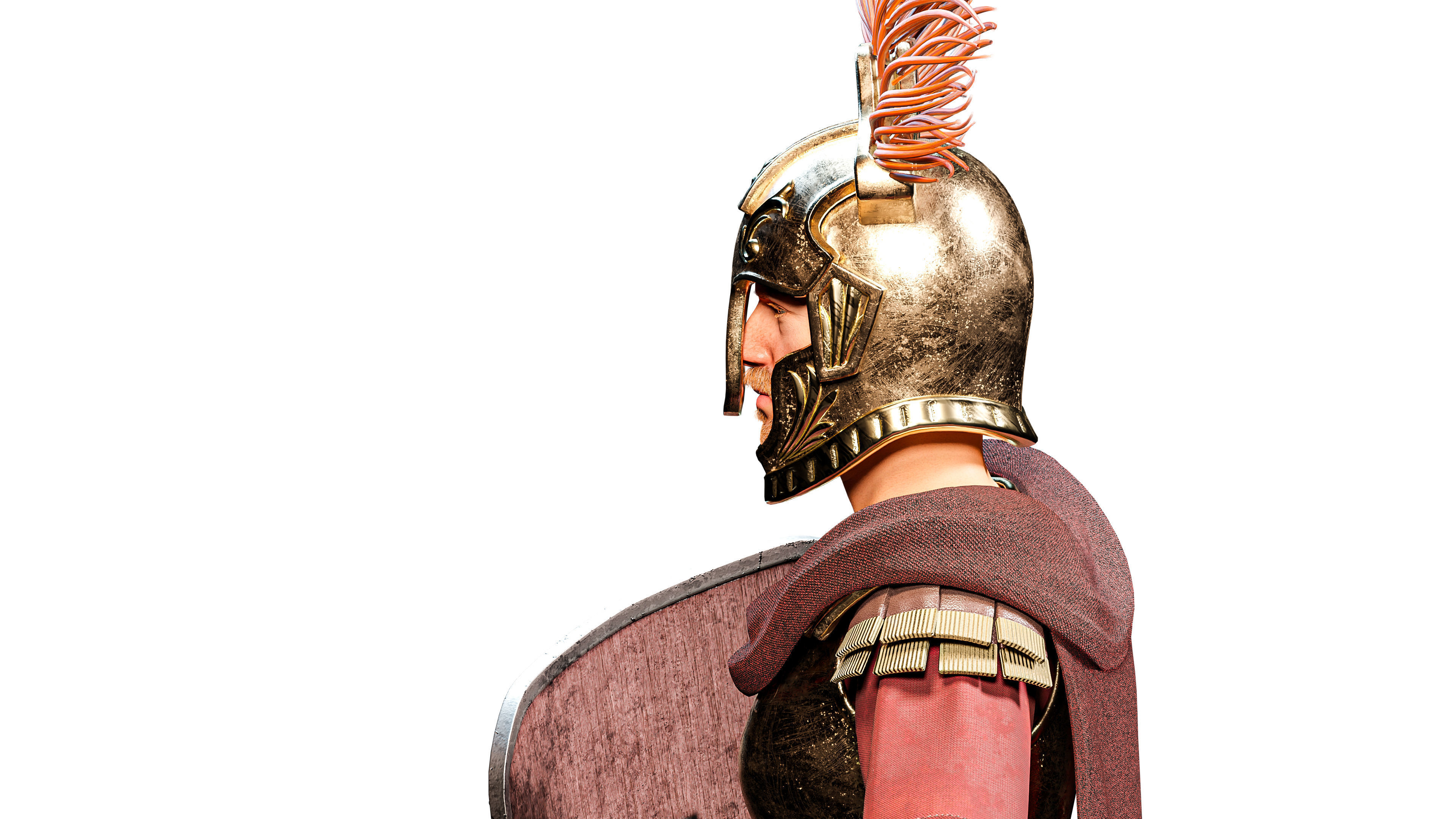 Jules Cesar - Roman Emperor Centurion Blender  Low-poly 3D model_52