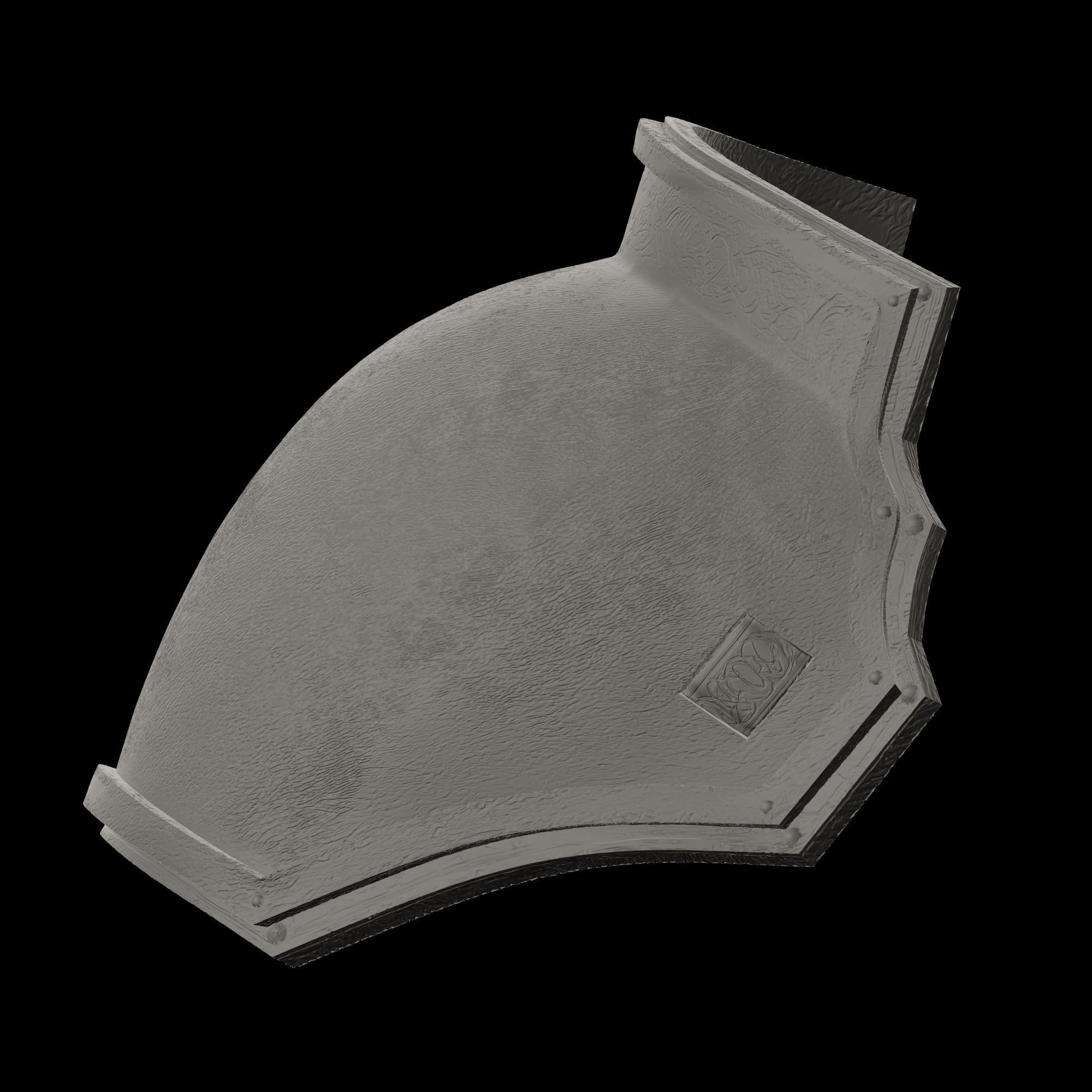 ZACK FAIR SHOULDER ARMOR SHINRA SOLDIER 2ED CLASS FF7 R STL 3D print model_4