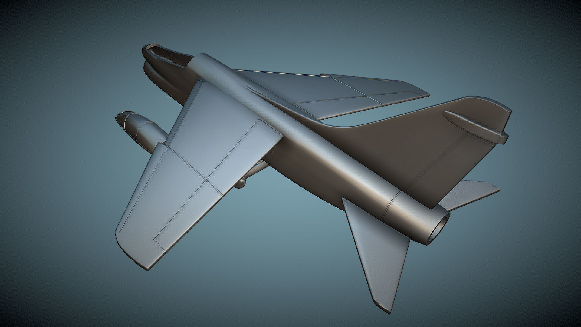 Vought LTV TA-7C Corsair II - 3D Printable Model 3D model 3D printable ...