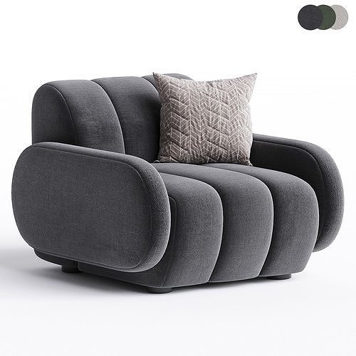 Jonathan Adler Brigitte Club Chair 3D model