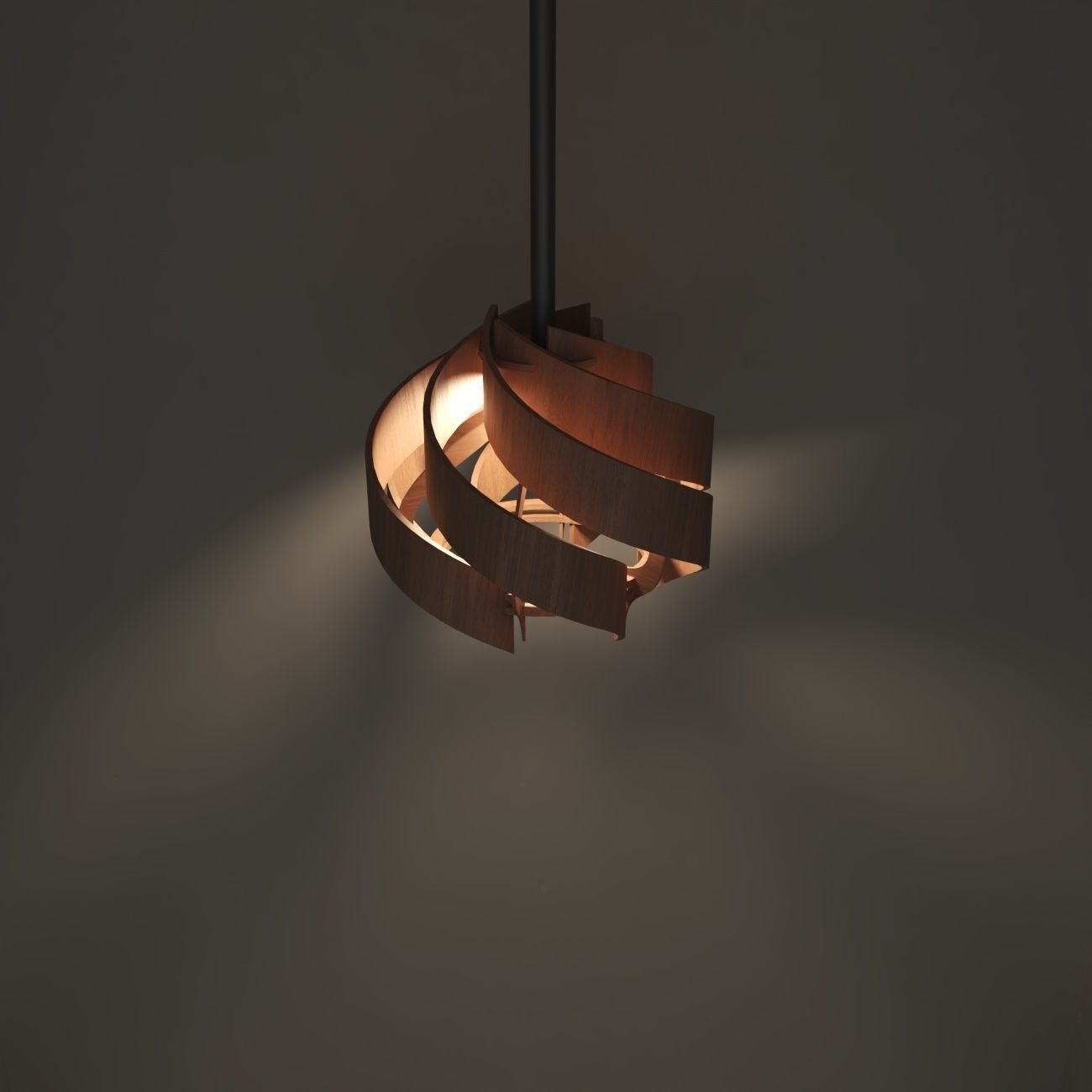 Wooden Lamp Shade 3D model_4