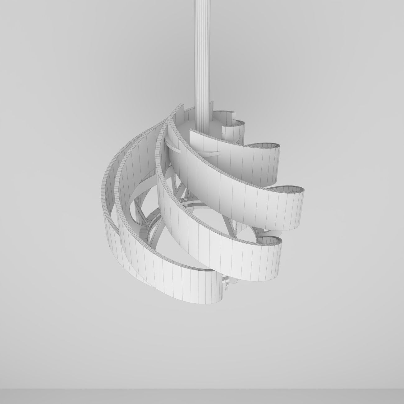 Wooden Lamp Shade 3D model_7