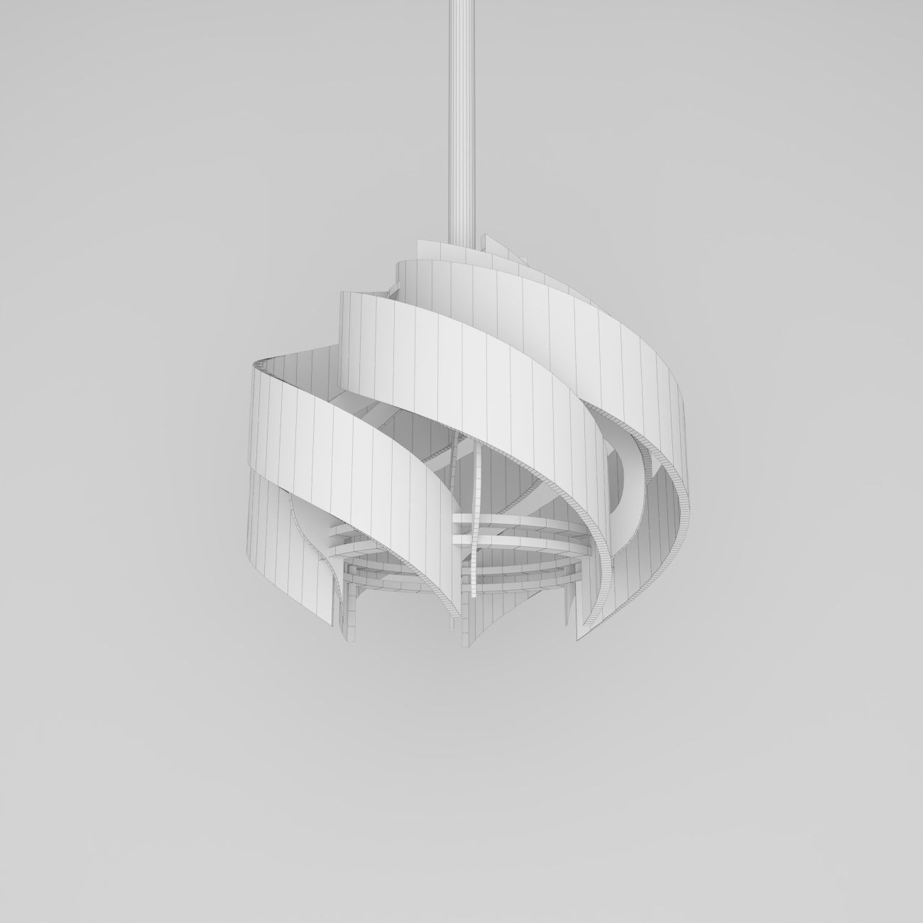 Wooden Lamp Shade 3D model_9