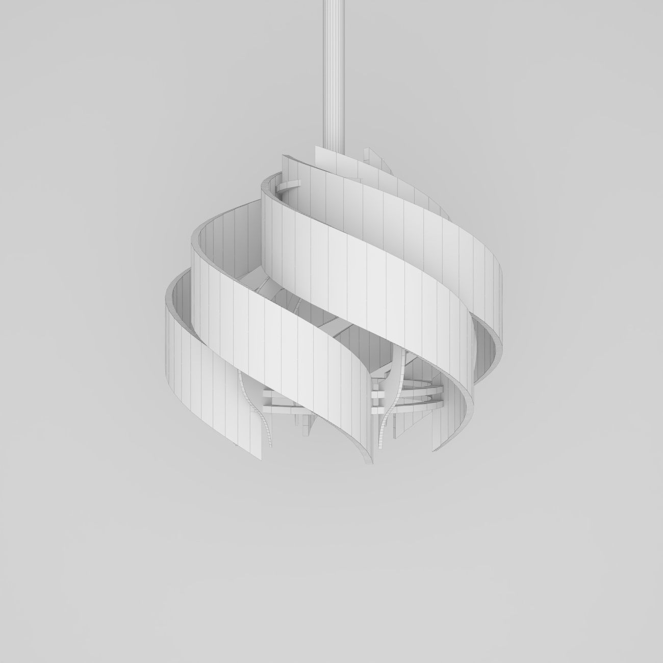 Wooden Lamp Shade 3D model_8