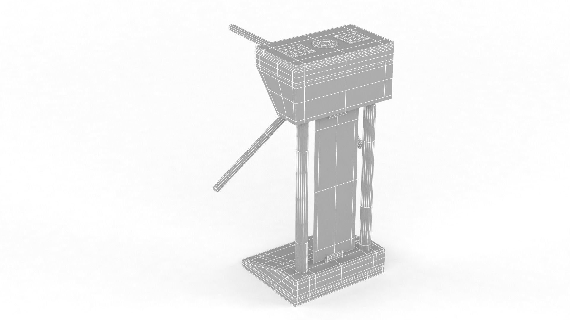 Turnstile Gate 3D model_9