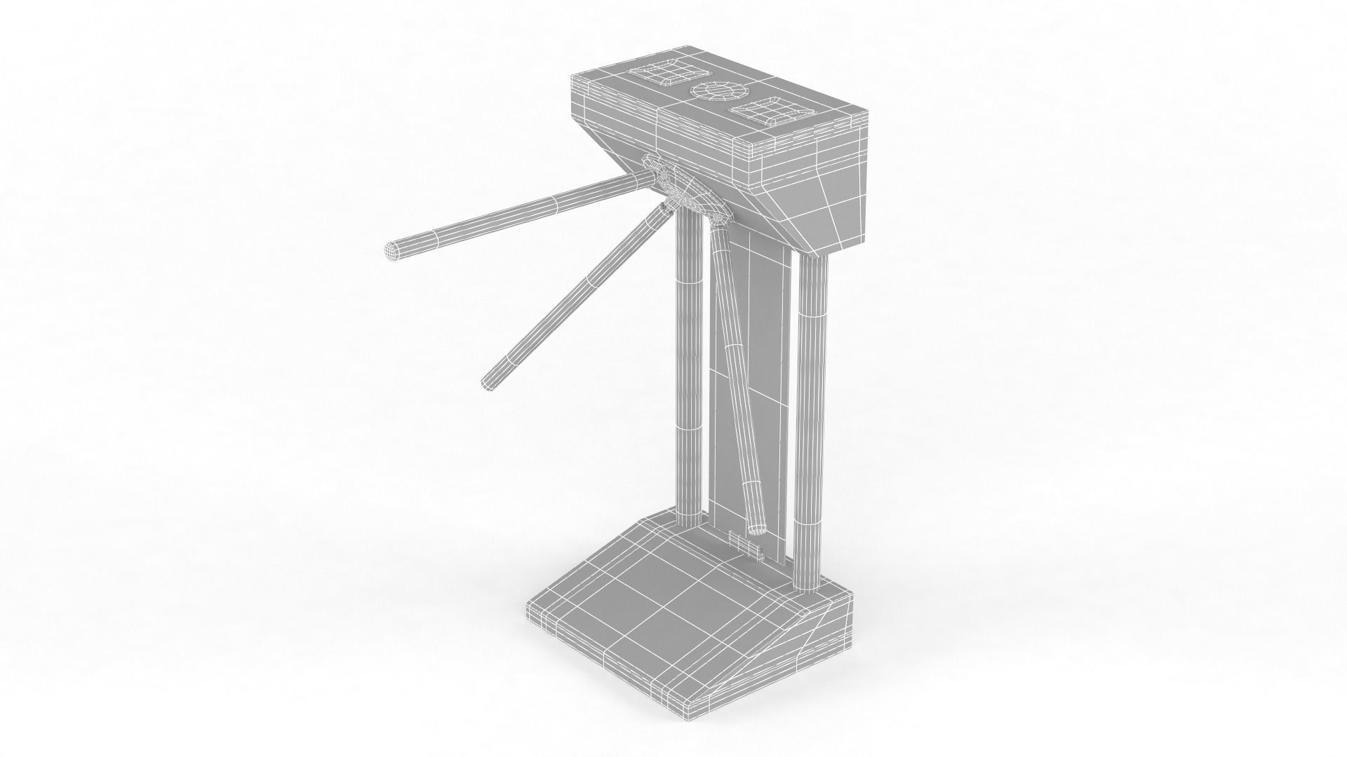 Turnstile Gate 3D model_11