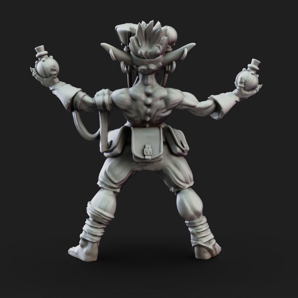Potion Taster - 3D Printable TTRPG - PRESUPPORTED - 32mm Scale 3D print model_11