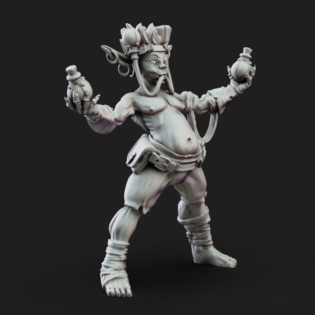 Potion Taster - 3D Printable TTRPG - PRESUPPORTED - 32mm Scale 3D print model_12