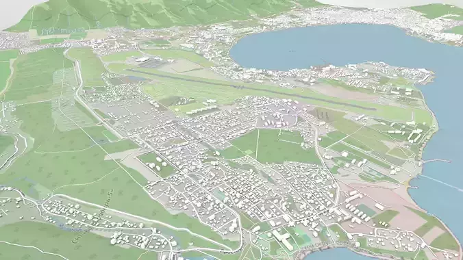 Cityscape Gelendzhik Russia 3D model