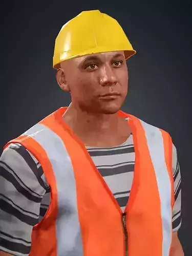 Rigged Blender Man-N 3D Model 3D model