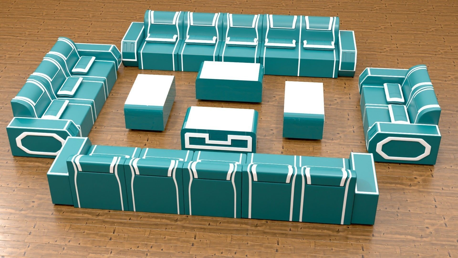 sofaset008 3D model_2