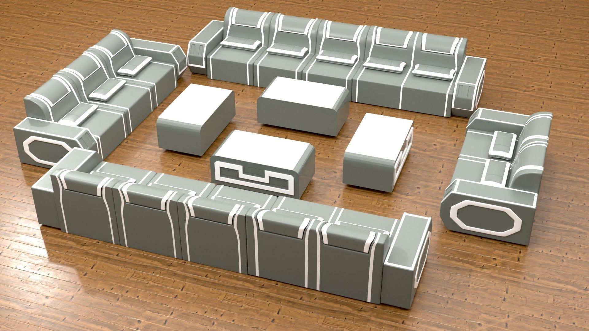 sofaset008 3D model_3