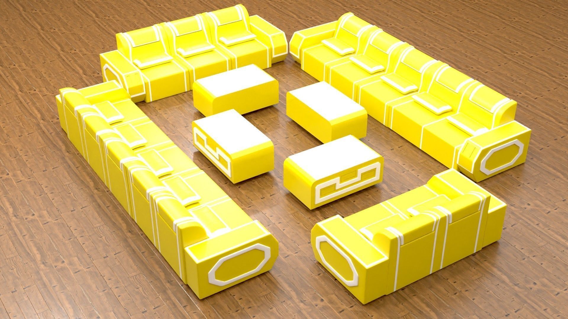 sofaset008 3D model_6