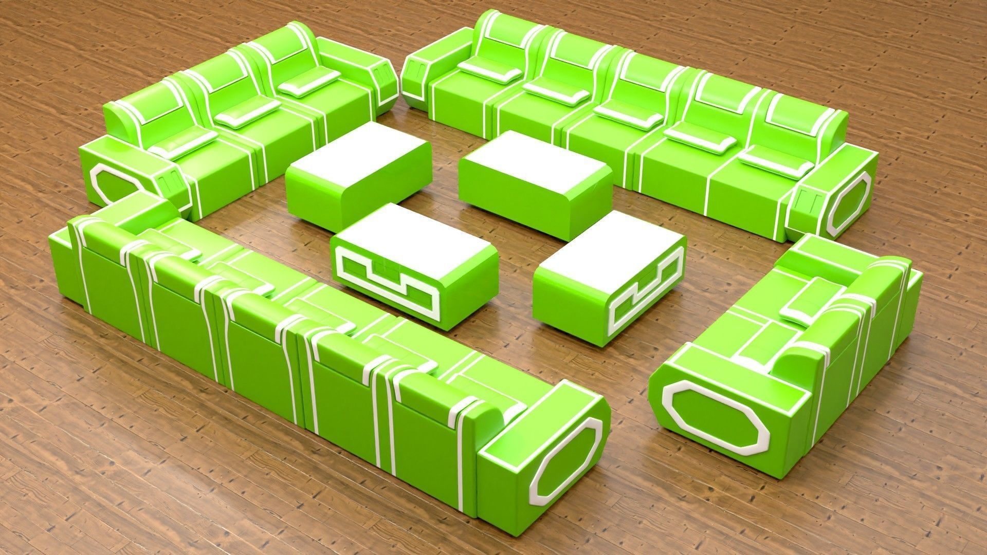 sofaset008 3D model_4