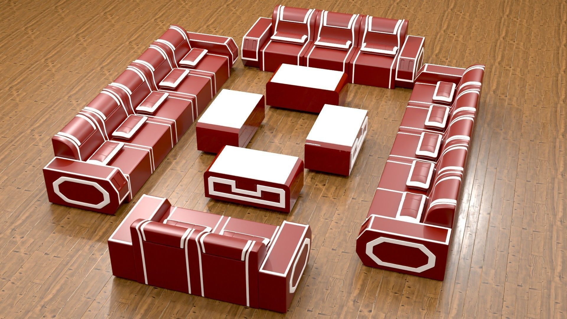 sofaset008 3D model_9