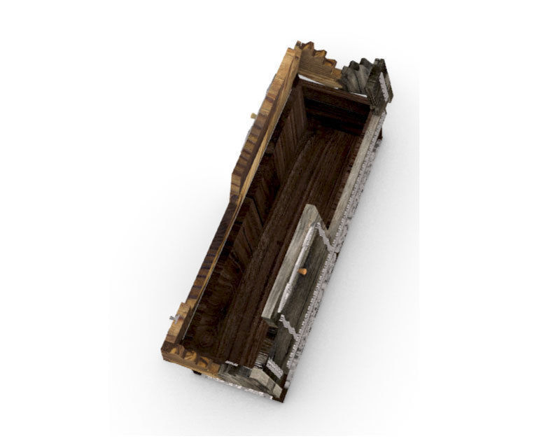 GEAR BOX FOR A LIQUOR BOTTLE 3D model_1