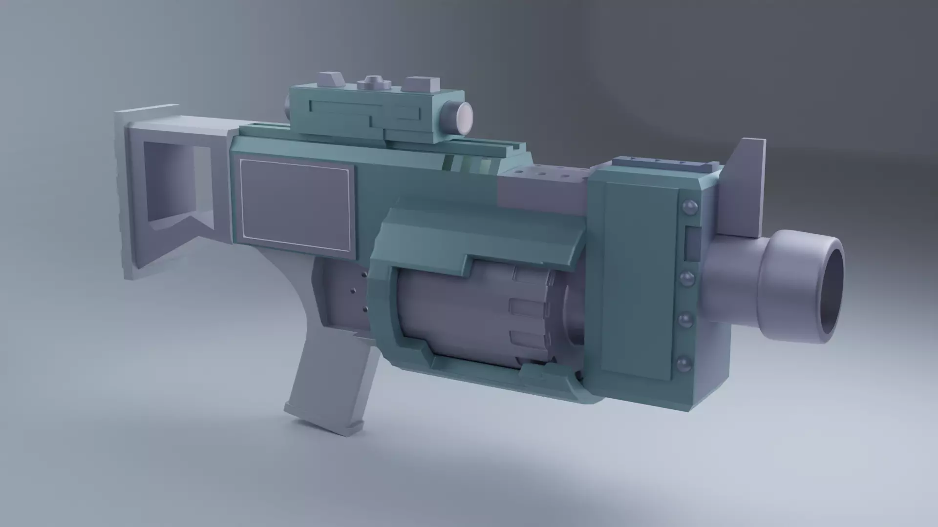 Semi-Auto soft bullet Gun Free 3D model