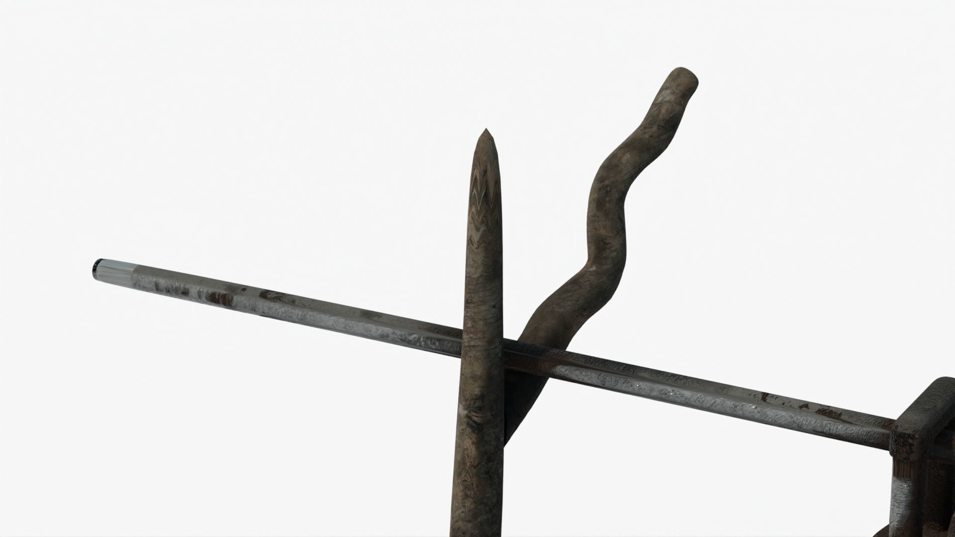 Realistic Campfire  Low-poly 3D model_5