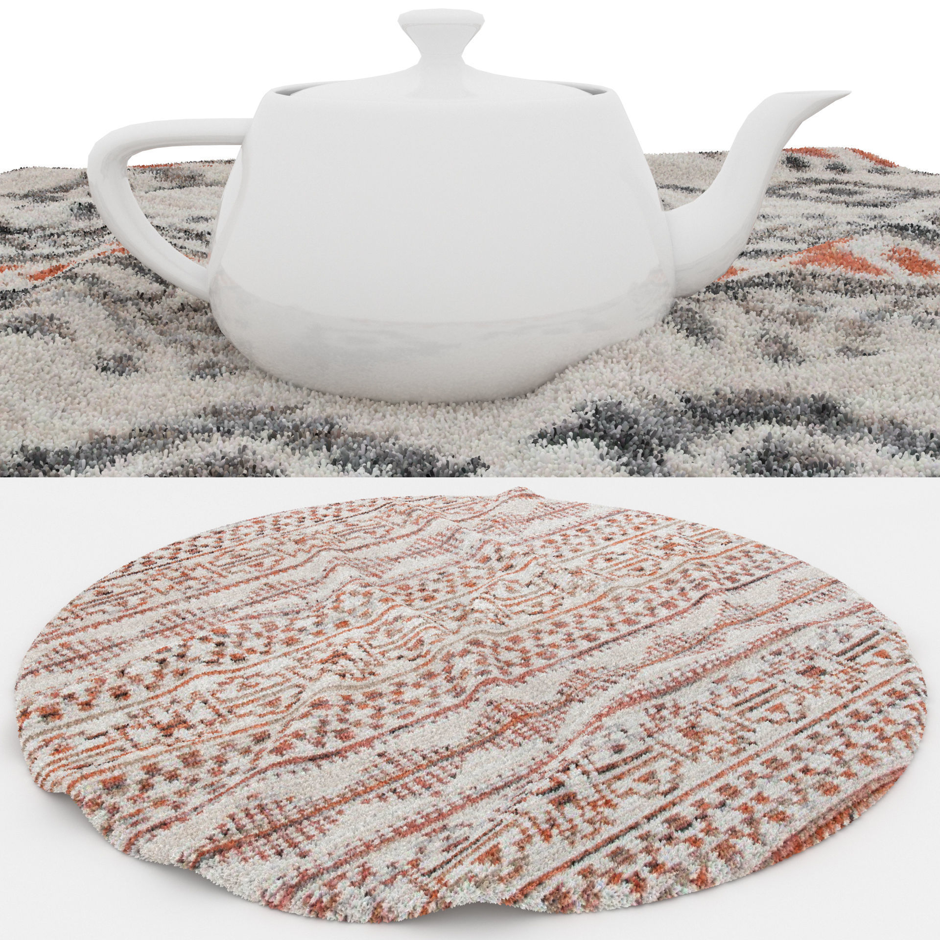 Rugs No 909 Low-poly 3D model_1