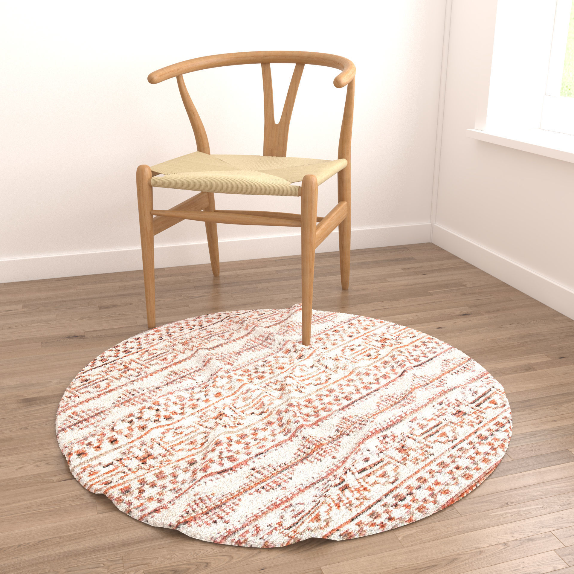 Rugs No 909 Low-poly 3D model_3