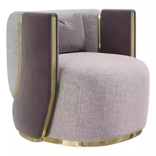 Botega Gold Armchair by Elvemobilya